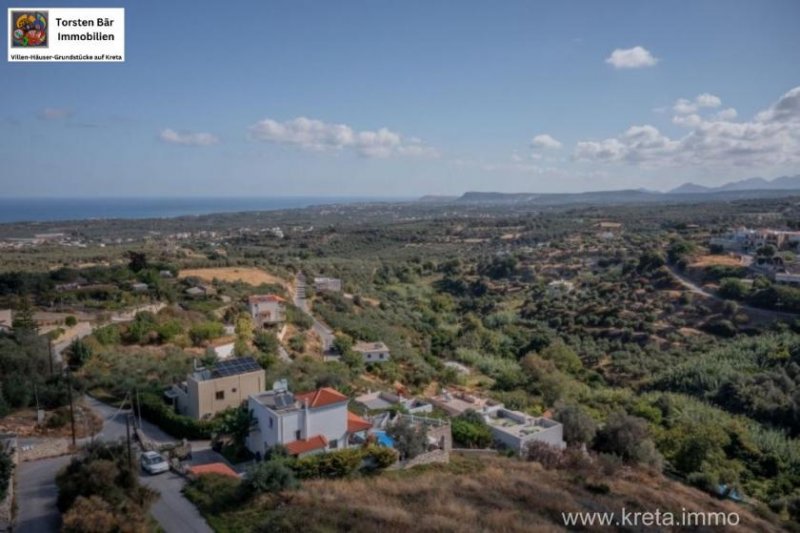Rethymno Kreta, Agia Triada Villa mit Panoramablick auf das Meer Haus kaufen
